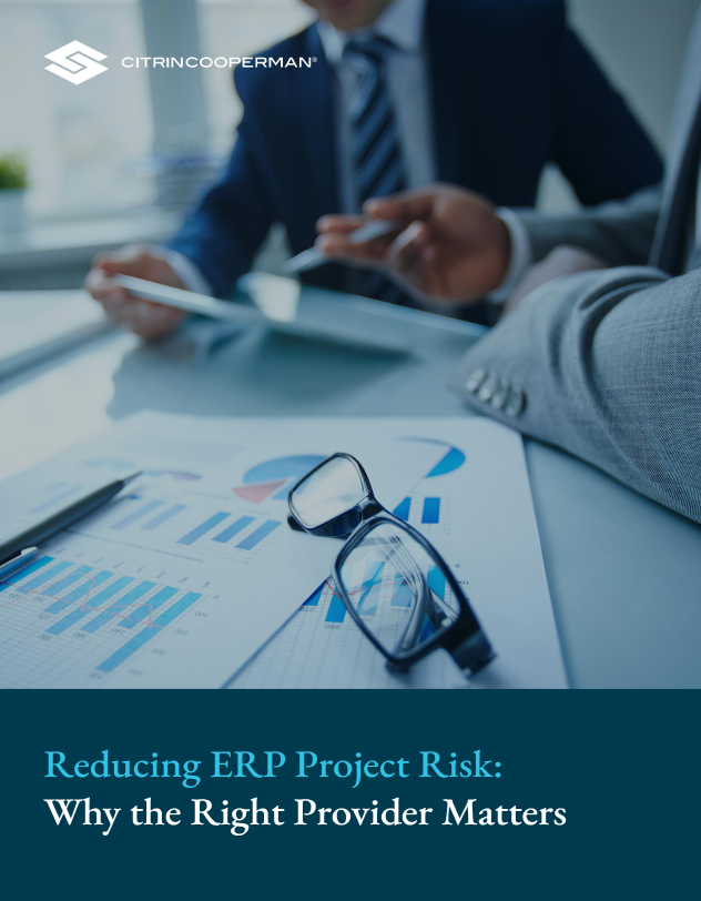 Reducing ERP Project Risk Cover